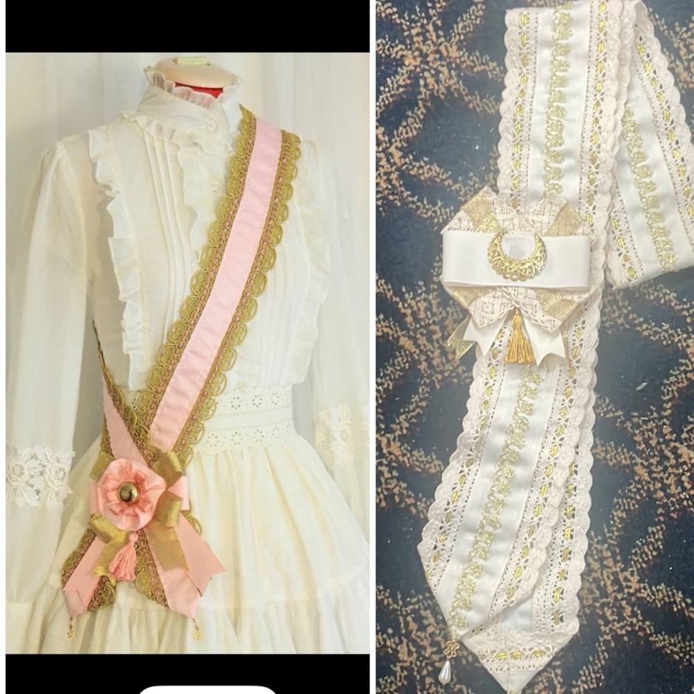 Classic Lolita Moon sash size S/M